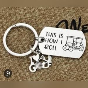 New Golf Keychain 'This Is How I Rolled' Golf Lover
